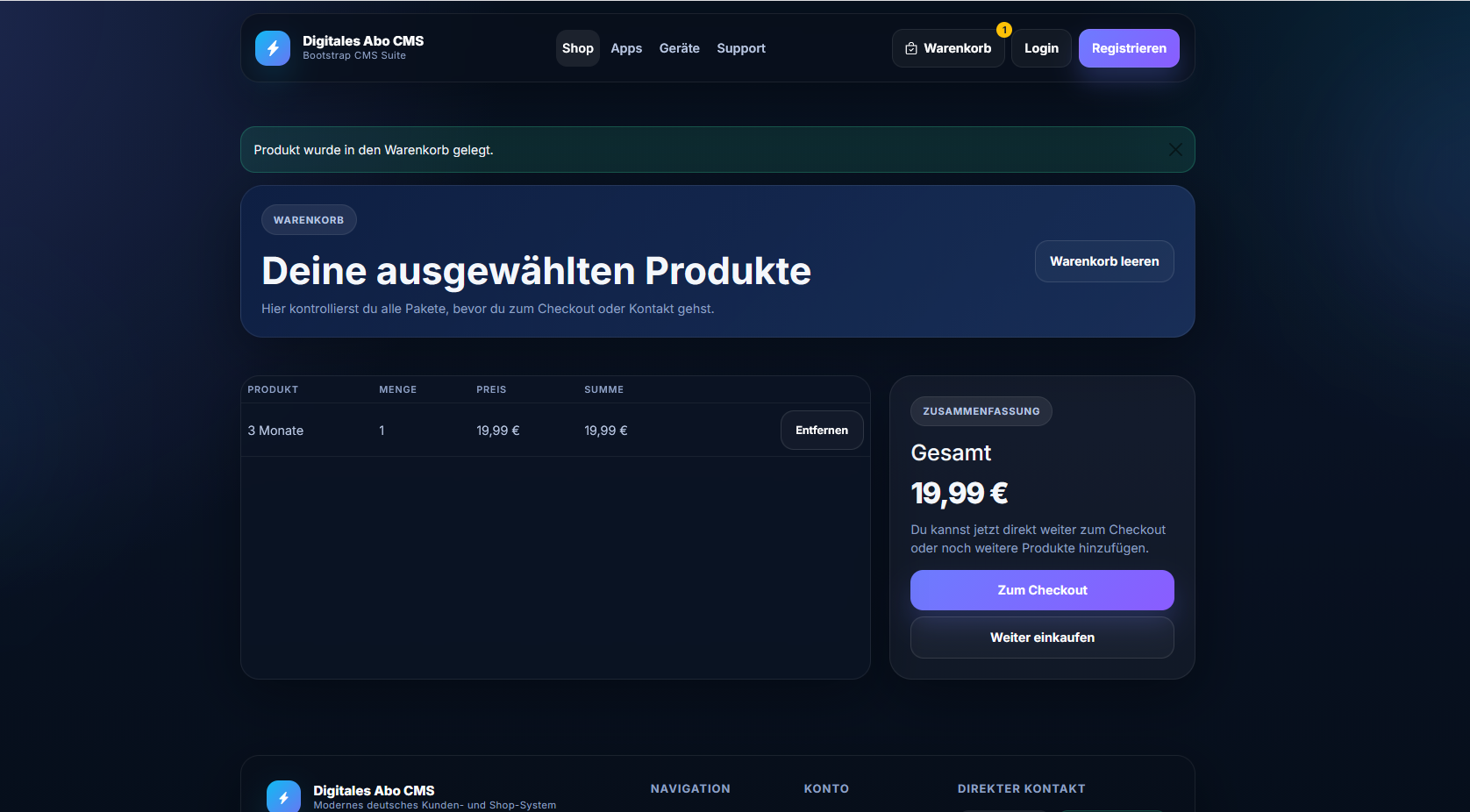 Digital Abo System Bild 4